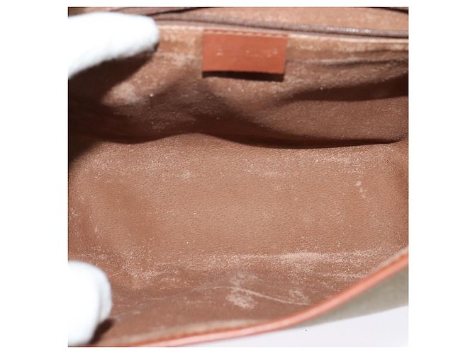 Autre Marque Borsa a Spalla Burberrys in Tela PVC Beige Oro Auth bs28159 D'oro - vista 12