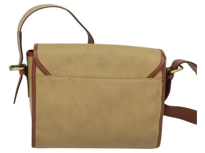 Autre Marque Borsa a Spalla Burberrys in Tela PVC Beige Oro Auth bs28159 D'oro - vista 2