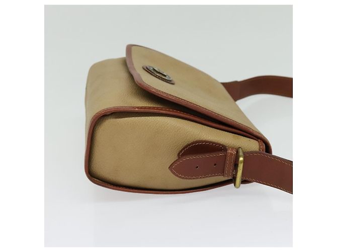Autre Marque Borsa a Spalla Burberrys in Tela PVC Beige Oro Auth bs28159 D'oro - vista 4
