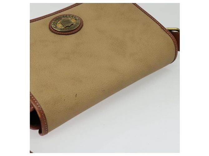 Autre Marque Borsa a Spalla Burberrys in Tela PVC Beige Oro Auth bs28159 D'oro - vista 6