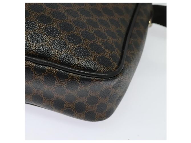 Céline Sac à épaule en toile Macadam CELINE en cuir PVC noir et or Auth ki5807 Doré - vue 16