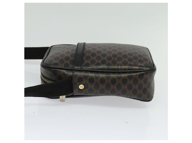 Céline Sac à épaule en toile Macadam CELINE en cuir PVC noir et or Auth ki5807 Doré - vue 3