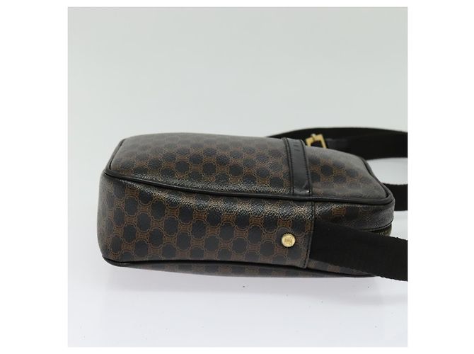 Céline Sac à épaule en toile Macadam CELINE en cuir PVC noir et or Auth ki5807 Doré - vue 4