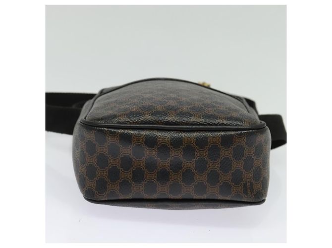 Céline Sac à épaule en toile Macadam CELINE en cuir PVC noir et or Auth ki5807 Doré - vue 5