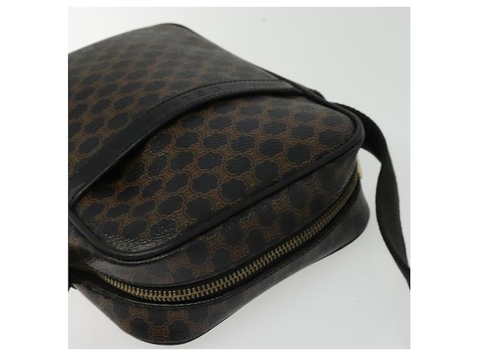 Céline Sac à épaule en toile Macadam CELINE en cuir PVC noir et or Auth ki5807 Doré - vue 6