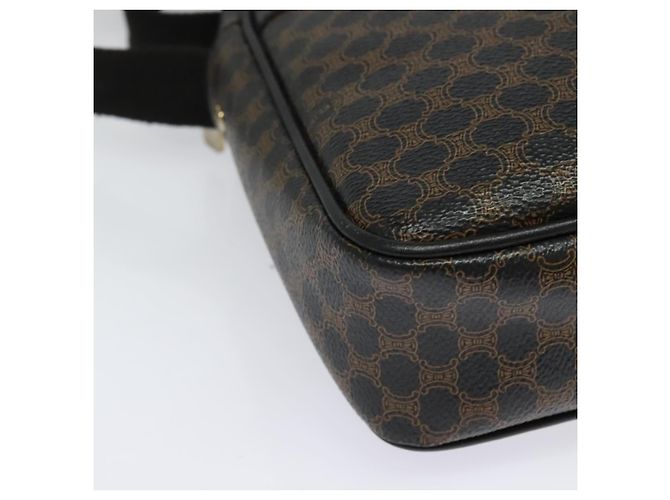 Céline Sac à épaule en toile Macadam CELINE en cuir PVC noir et or Auth ki5807 Doré - vue 9