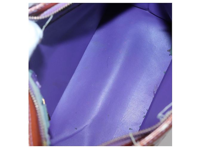LOUIS VUITTON Borsa a Mano Monogram Vernis Houston Viola Viole M91093 Auth 132579 Porpora - vista 10