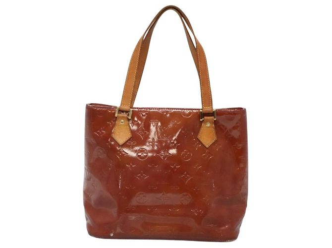 LOUIS VUITTON Borsa a Mano Monogram Vernis Houston Viola Viole M91093 Auth 132579 Porpora - vista 13