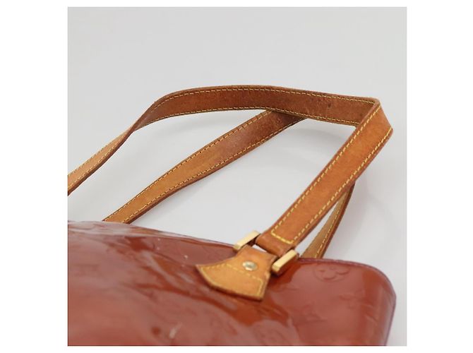 LOUIS VUITTON Borsa a Mano Monogram Vernis Houston Viola Viole M91093 Auth 132579 Porpora - vista 14