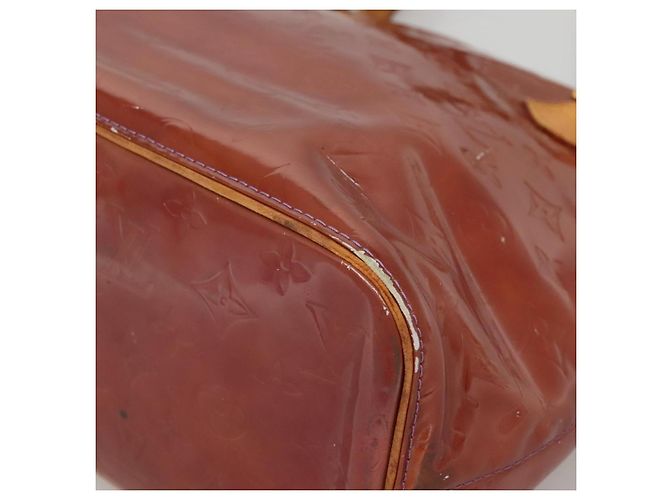 LOUIS VUITTON Borsa a Mano Monogram Vernis Houston Viola Viole M91093 Auth 132579 Porpora - vista 15