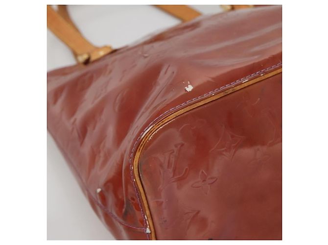 LOUIS VUITTON Borsa a Mano Monogram Vernis Houston Viola Viole M91093 Auth 132579 Porpora - vista 16