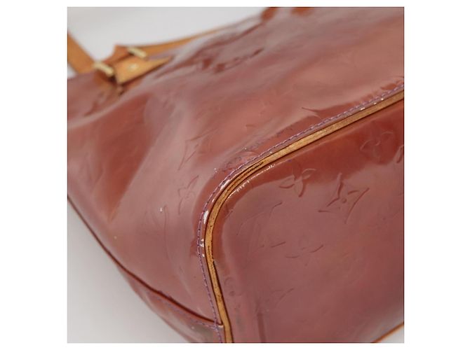 LOUIS VUITTON Borsa a Mano Monogram Vernis Houston Viola Viole M91093 Auth 132579 Porpora - vista 17
