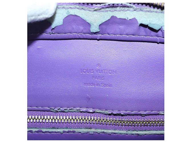 LOUIS VUITTON Borsa a Mano Monogram Vernis Houston Viola Viole M91093 Auth 132579 Porpora - vista 19