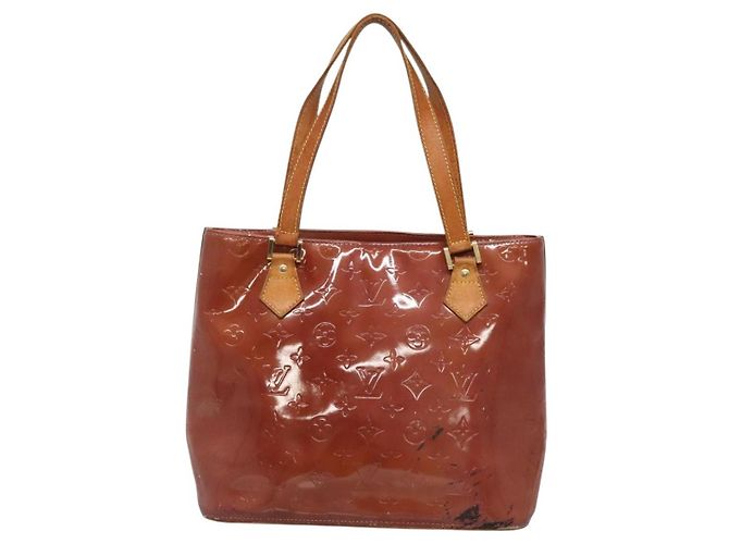 LOUIS VUITTON Borsa a Mano Monogram Vernis Houston Viola Viole M91093 Auth 132579 Porpora - vista 2