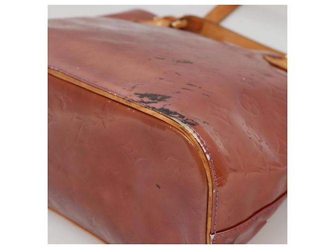 LOUIS VUITTON Borsa a Mano Monogram Vernis Houston Viola Viole M91093 Auth 132579 Porpora - vista 8