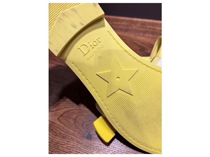 Sandali Dior Revolution Gialli in Tessuto e Gomma Giallo - vista 4