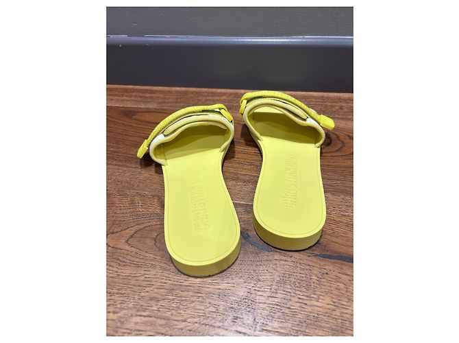 Sandali Dior Revolution Gialli in Tessuto e Gomma Giallo - vista 9