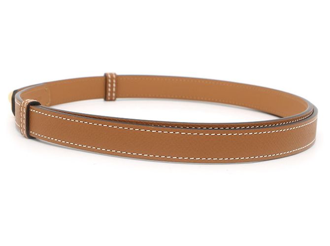 Hermès Kelly Gürtel 18 Gold Rosa Epsom Golden - Ansicht 2