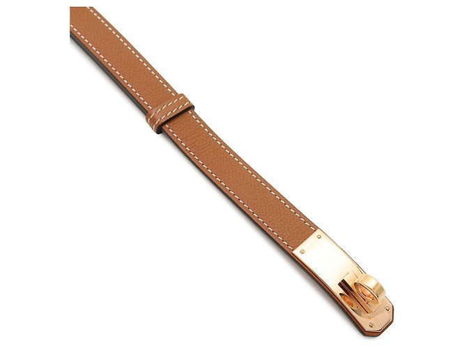 Hermès Kelly Gürtel 18 Gold Rosa Epsom Golden - Ansicht 4