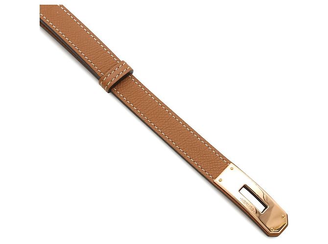 Hermès Kelly Gürtel 18 Gold Rosa Epsom Golden - Ansicht 5