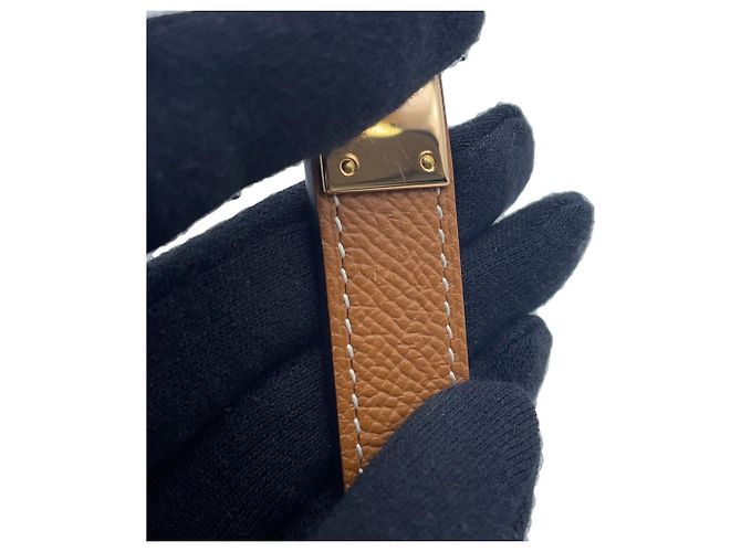 Hermès Kelly Gürtel 18 Gold Rosa Epsom Golden - Ansicht 6