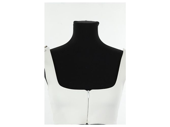Autre Marque Top blanco sin mangas - vista 2