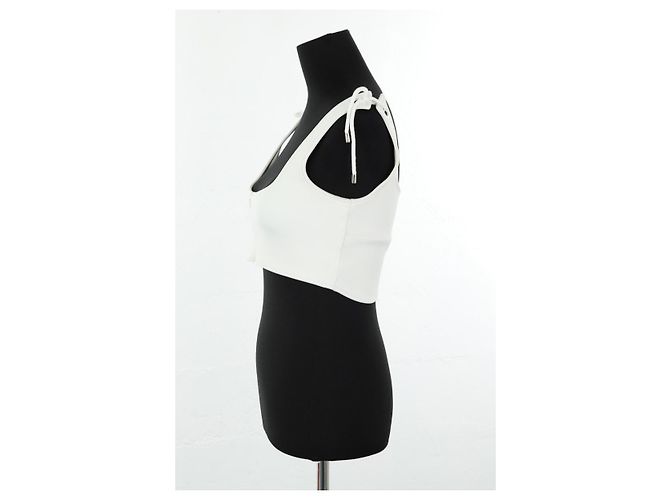 Autre Marque Top blanco sin mangas - vista 3
