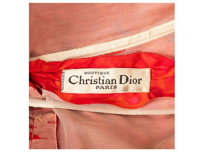Vestido de seda Christian Dior Boutique Multicolor - vista 11