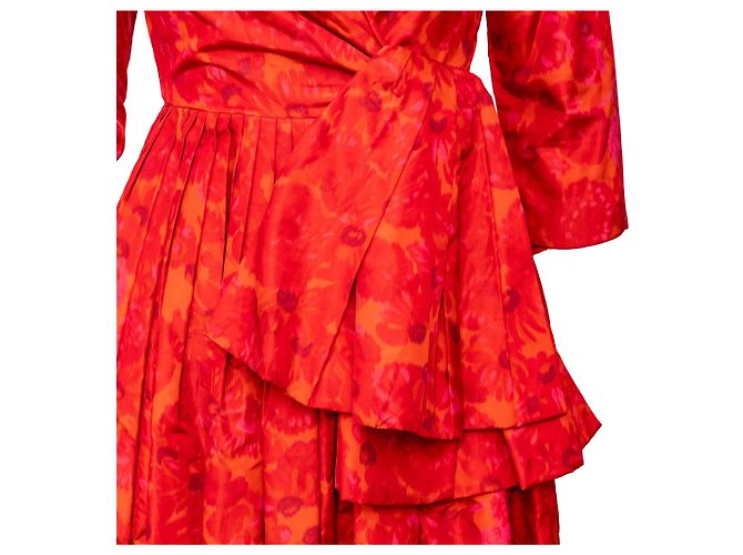 Vestido de seda Christian Dior Boutique Multicolor - vista 4