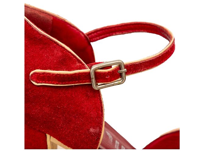 Miu Miu Décolleté in Camoscio Rosso - vista 10