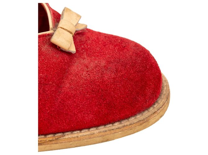 Miu Miu Décolleté in Camoscio Rosso - vista 9