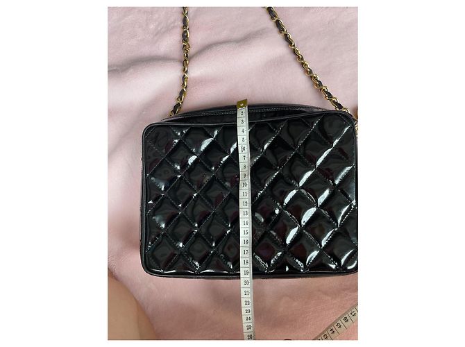 Camera vintage Chanel CC-Logo Kamera Umhängetasche Schwarz - Ansicht 7