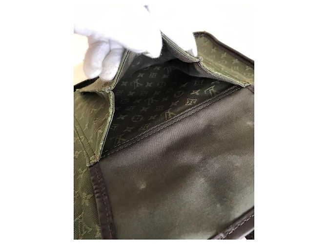 Louis Vuitton Monogram Mini Besace Mary Kate Borsa Khaki Verde - vista 13