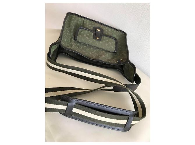Louis Vuitton Monogram Mini Besace Mary Kate Borsa Khaki Verde - vista 17