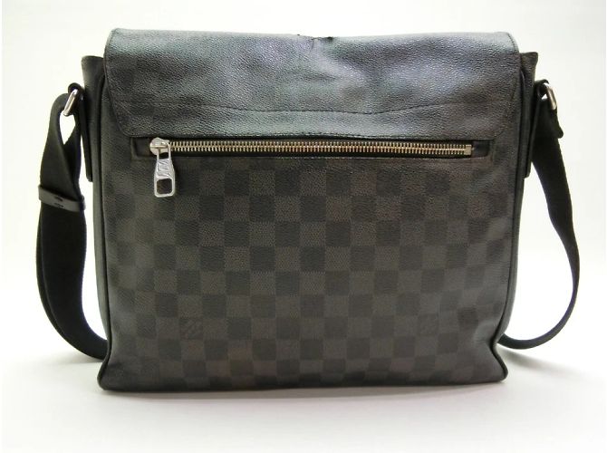 Louis Vuitton District MM Damier Graphite Borsa a Spalla Nera Nero - vista 2