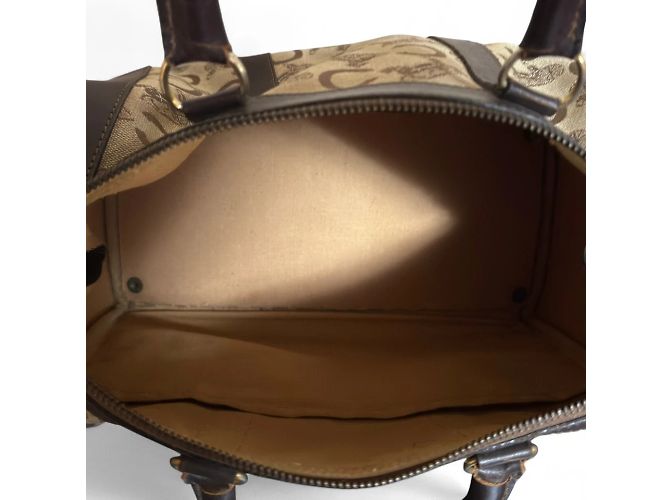 Celine Daoust Borsa a mano Celine C Macadam Canvas Marrone - vista 10