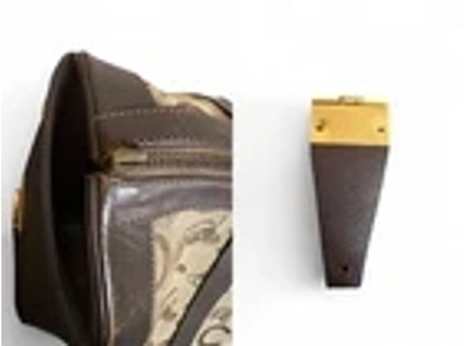 Celine Daoust Borsa a mano Celine C Macadam Canvas Marrone - vista 13