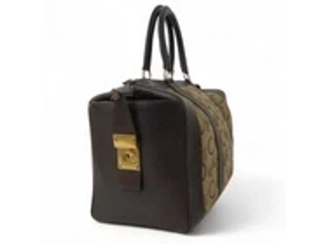 Celine Daoust Borsa a mano Celine C Macadam Canvas Marrone - vista 14