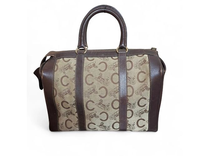 Celine Daoust Borsa a mano Celine C Macadam Canvas Marrone - vista 3