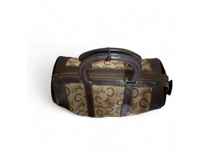Celine Daoust Borsa a mano Celine C Macadam Canvas Marrone - vista 6