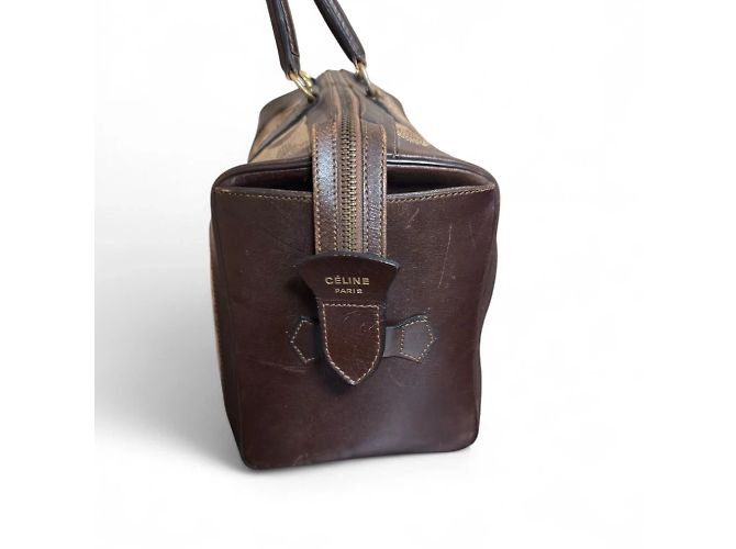 Celine Daoust Borsa a mano Celine C Macadam Canvas Marrone - vista 8