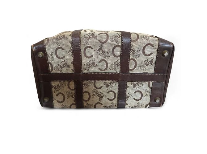 Celine Daoust Borsa a mano Celine C Macadam Canvas Marrone - vista 9