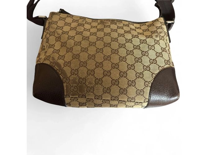 Borsa a spalla Gucci GG Canvas Beige - vista 2
