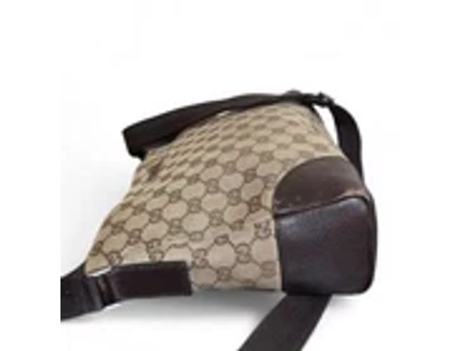 Borsa a spalla Gucci GG Canvas Beige - vista 4