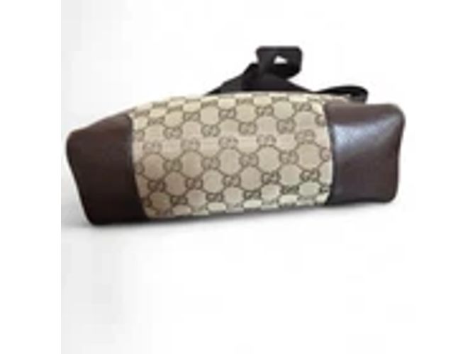 Borsa a spalla Gucci GG Canvas Beige - vista 8