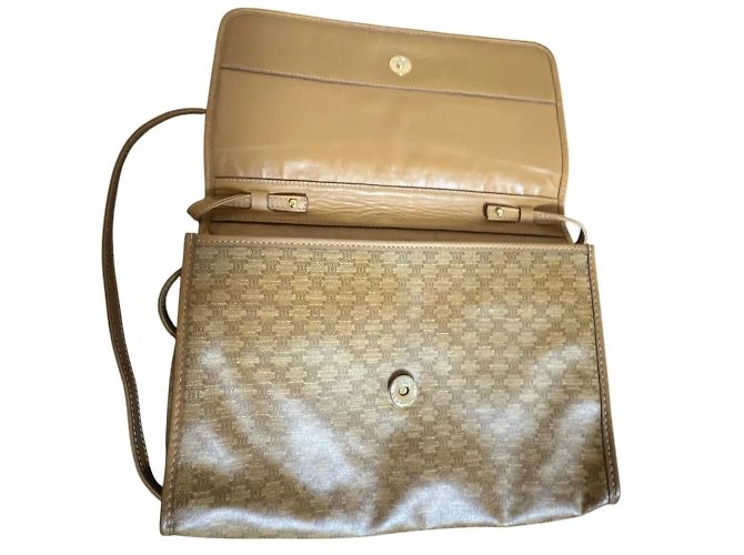 Celine Daoust Borsa a spalla Celine Macadam Canvas e pelle marrone - vista 2