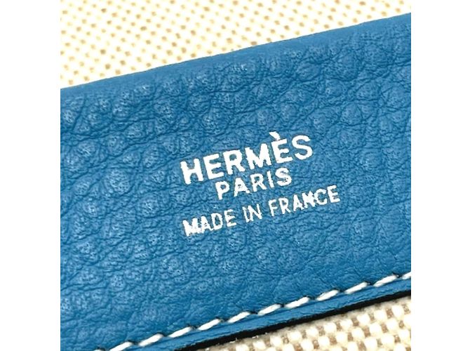 Borsa Pouch Equi di Hermès in Blu Paradiso - vista 10
