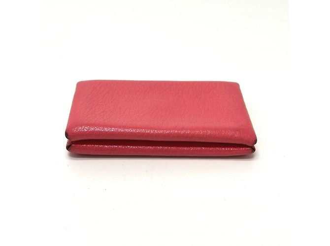 Tarjetero bifold Calvi de Hermès Rosa - vista 3
