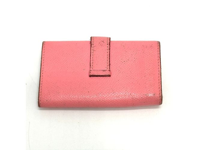 Bearn 4-Ring Schlüsseletui von Hermès Pink - Ansicht 2