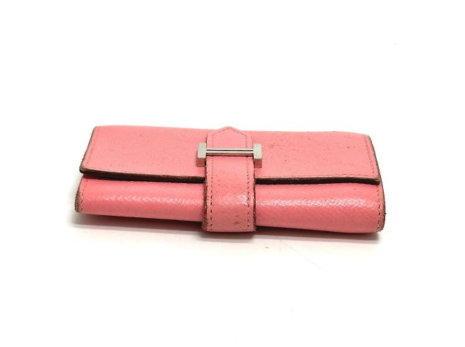 Bearn 4-Ring Schlüsseletui von Hermès Pink - Ansicht 4